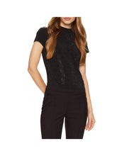 GUESS 1 USCITA Guess T-Shirt Ss Mock Neck All Ove Donna Nero Nero